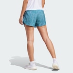 Shorts adidas Estampado Run Icons 3-Stripes - Feminino TURQUEZA