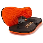 Chinelo Kenner New Summer Kids - Infantil PRETO/LARANJA