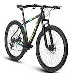 Bicicleta Aro 29 Blitz Pontal Alumínio Mountain Bike Freio À Disco Câmbio Shimano 21V - Unissex PRETO