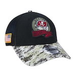 Boné New Era Tampa Bay Buccaneers 940 Salute To Service - Snapback - Adulto PRETO