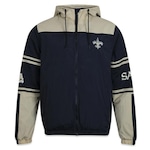 Jaqueta Corta Vento com Capuz New Era NFL New Orleans Saints To School - Masculina PRETO