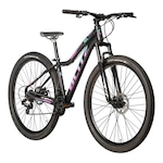 Bicicleta Aro 29 Blitz Pontal MTB Alumínio Freio a Disco Câmbio Importado 21V Feminina PRETO