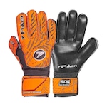 Luvas de Goleiro Poker Multiterreno Champion 8 - Adulto LARANJA/PRETO