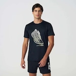 Camiseta Fila Basic Run Print - Masculina PRETO/BRANCO