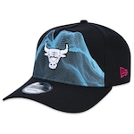 Boné Aba Curva New Era 9Forty A-Frame Nba Chicago Bulls Tecnologic - Snapback - Masculino PRETO