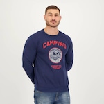 Blusão de Moletom sem Capuz Cdka Camping Classic - Masculino AZUL ESCURO