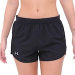 Shorts 2 em 1 Under Armour Fly By 2.0 - Feminino PRETO/BRANCO