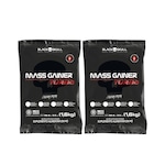 Kit Black Skull Mass Gainer Turbo - 2 Unidades - Chocolate e Baunilha - 1,6Kg Nao Se Aplica