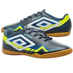 Chuteira Futsal Umbro Prisma + - Adulto Azul/Verde