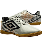 Chuteira Futsal Umbro Plasma - Adulto CINZA/LARANJA