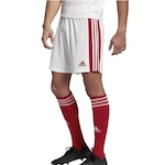 Calção adidas Squadra 21 - Masculino BRANCO/VERMELHO