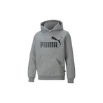 Blusão do Moletom Puma Essentials Big Logo - Infantil CINZA