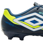 Chuteira Campo Umbro Prisma + - Adulto AZUL/MARROM