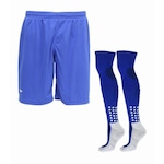 Kit de Futebol Penalty: Calção + Par Meião - Masculino AZUL