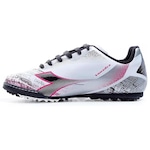 Chuteira Society Diadora Squadra - Adulto BRANCO/PRETO