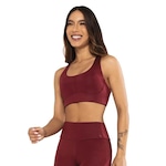 Top Fitness com Bojo Alto Giro Ecológico - Feminino VINHO