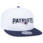 Boné Aba Reta New Era 9Fifty A-Frame New England Patriots NFL World - Snapback - Adulto BRANCO