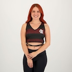 Blusa Cropped do Flamengo Intellect - Feminina PRETO