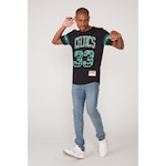 Camiseta Mitchell & Ness Especial Boston Celtics Larry Bird - Masculina PRETO