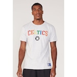 Camiseta NBA Estampada Boston Celtics Casual - Masculina CINZA ESCURO