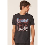 Camiseta NBA Estampada Chicago Bulls Casual - Masculina PRETO