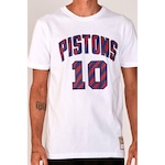 Camiseta Mitchell & Ness Especial Detroit Pistons Dennis Rodman - Masculina BRANCO