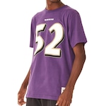 Camiseta Mitchell & Ness Estampada Nfl Baltimore Ravens Ray Lewis - Masculina ROXO