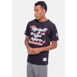 Camiseta Mitchell & Ness Branded Patches - Masculina PRETO