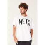 Camiseta NBA Estampada Brooklyn Nets - Masculina BRANCO