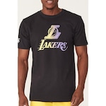 Camiseta NBA Especial Holographic Los Angeles Lakers - Masculina PRETO