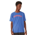 Camiseta NBA Estampada Philadelphia 76ers - Masculina AZUL