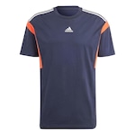 Camiseta adidas Colorblock Tee - Masculina AZUL ESC/BRANCO