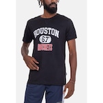 Camiseta NBA College Team Houston Rockets - Masculina PRETO