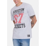 Camiseta NBA Color Year Houston Rockets - Masculina CINZA ESCURO