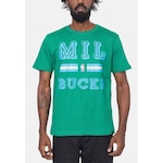 Camiseta NBA Color Stripes Milwaukee Bucks - Masculina VERDE