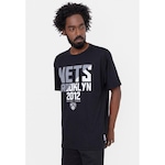 Camiseta Nba Plus Size Spotlight Brooklyn Nets - Masculina PRETO