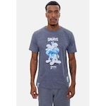 Camiseta Starter Collab Smurfs 3D - Masculina CINZA