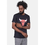 Camiseta NBA Logo Esferas Chicago Bulls - Masculina PRETO