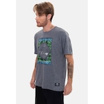 Camiseta HD Dark Skull - Masculina CINZA