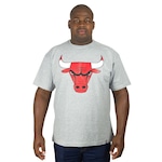 Camiseta Nba Plus Size Chicago Bulls - Masculino CINZA