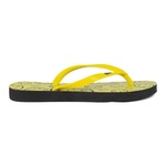 Chinelo Flip Flop Qix - Unissex PRETO/AMARELO