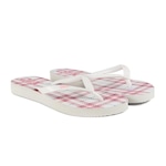 Chinelo Flip Flop Qix - Unissex BRANCO/ROSA