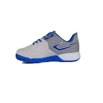 Chuteira Futsal Topper Legend - CINZA CLA/AZUL