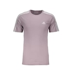 Camiseta adidas 3 Listras - Masculina ROXO CLARO