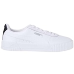 Tênis Puma Carina Logo Power Bdp - Feminino BRANCO/PRETO