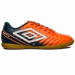 Chuteira Futsal Umbro Fifty V - Adulto LARANJA/AZUL ESC