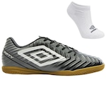 Chuteira Futsal Umbro Fifty V + Meias - Adulto PRETO/CINZA