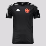 Camisa do Vasco da Gama Supporter Banda Kappa - Masculina PRETO