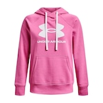 Blusão de Moletom Under Armour Rival Fleece Logo Hoodie - Feminino ROSA