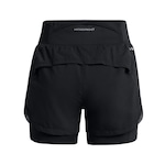 Shorts Under Armour Run Stamina 2In1 - Feminino PRETO